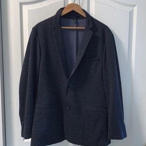 INC large black speckle blazer